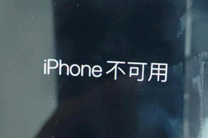 扎赉特苹果服务网点分享锁屏界面显示“iPhone 不可用”如何解决 